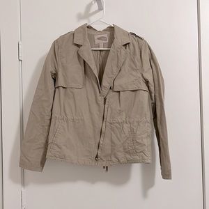 Forever 21 Contemporary Women’s Khaki Utility Jacket Drawstring Size XS